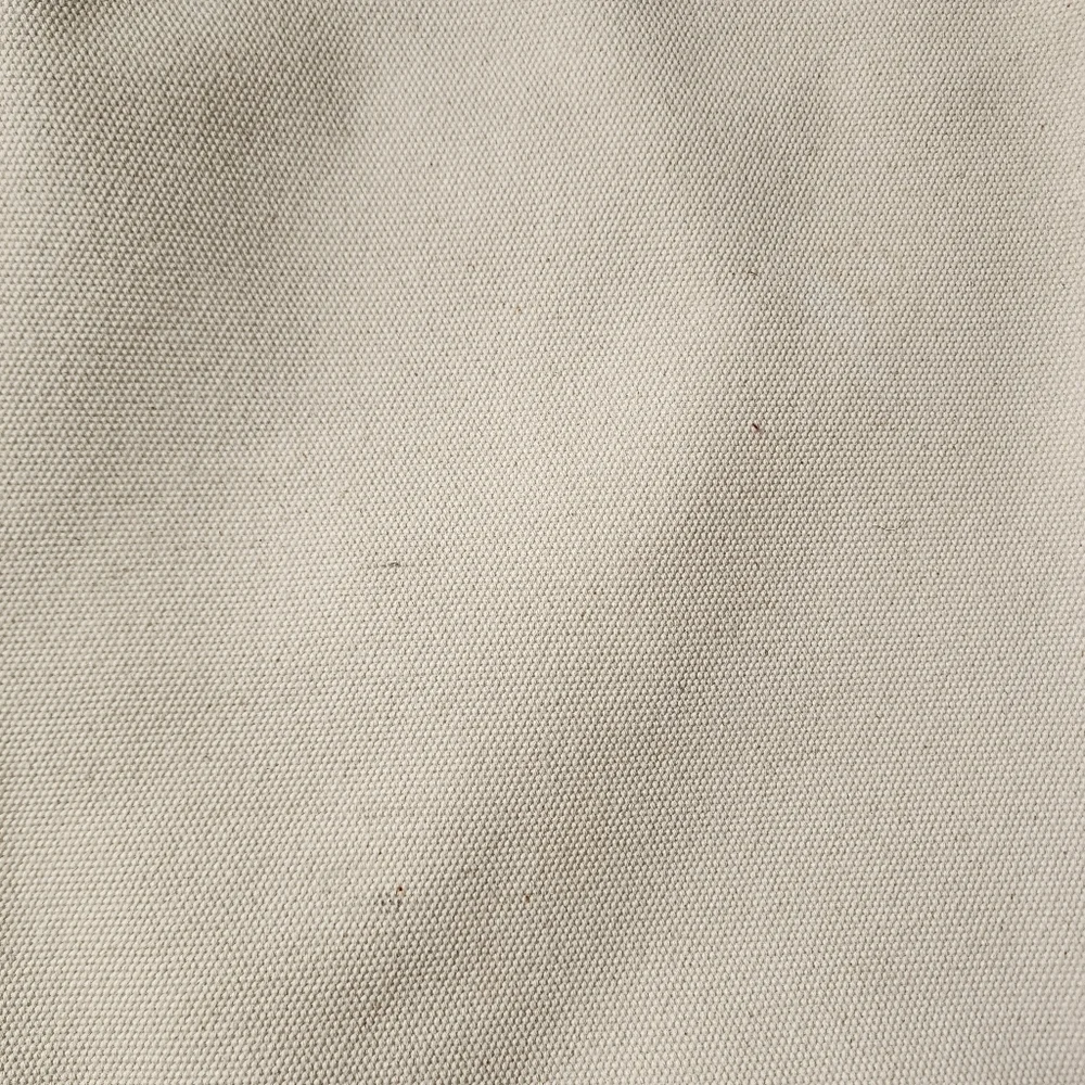 RALPH LAUREN Vintage Cream Canvas and Leather Tote Satchel Bag